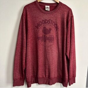 Woodstock Adult 2X Sweatshirt Factory Distressed Music Festival Grunge Cyberpunk